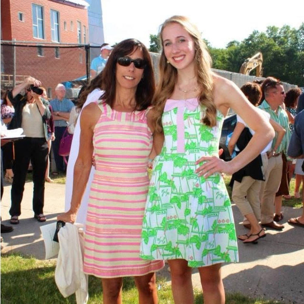 Lilly Pulitzer Julep Green and Pink Dress sz 0